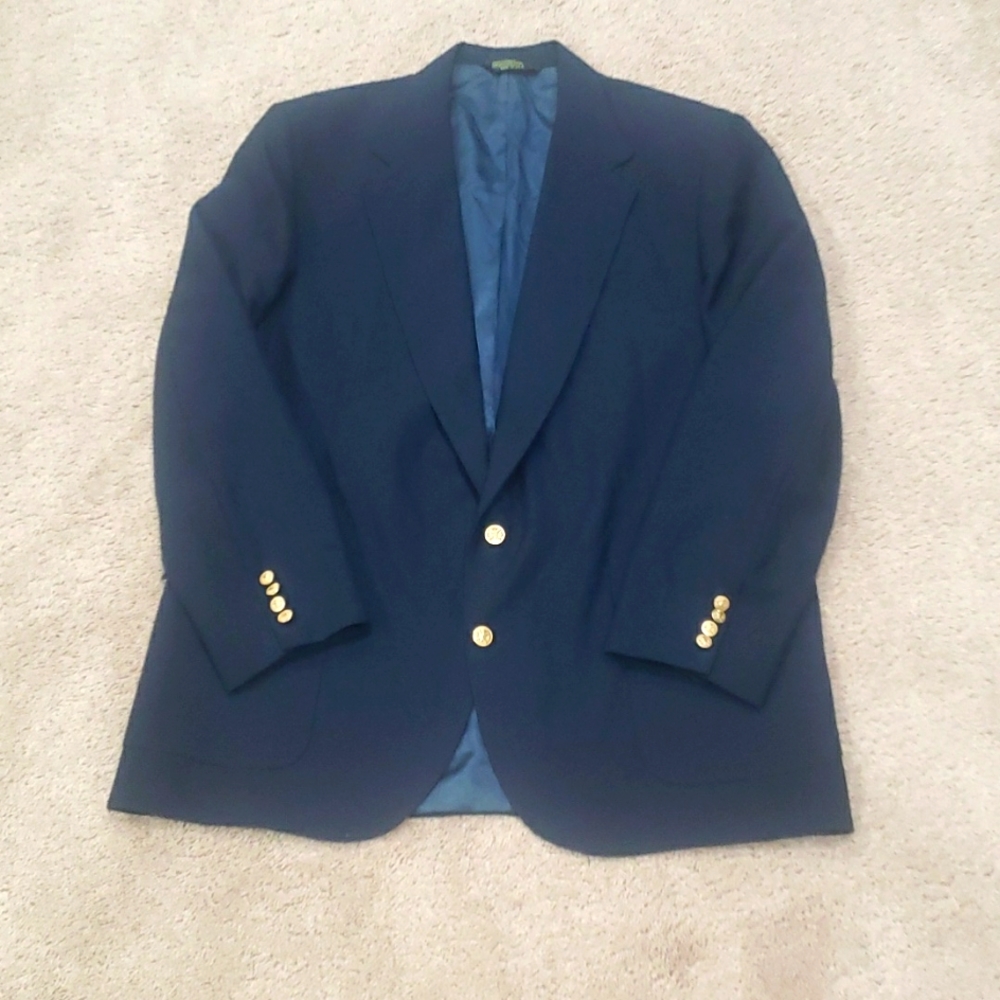XXL Vintage American Trend heavy duty sport jacket gold logo buttons Cambridge